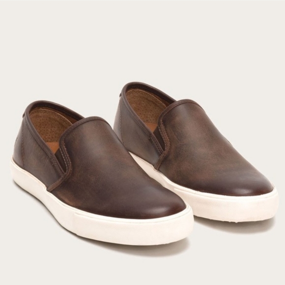 Frye Men Brett Slip On Leather Shoes